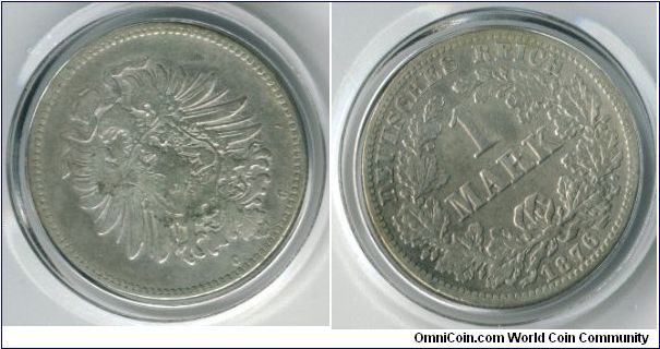 Germany 1876 1 Mark