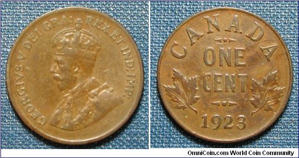 1923 Canada Cent