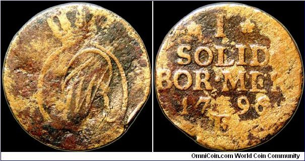 1 Solidus

South Prussia, actually Polish territory partitioned when Prussia, Austria and Russia dismembered the country in the mid-1790s.                                                                                                                                                                                                                                                                                                                                                                        