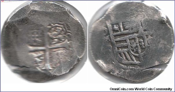 Yet another cob 8 reales of Mexico City, Assayer `D'. Shipwreck coin.