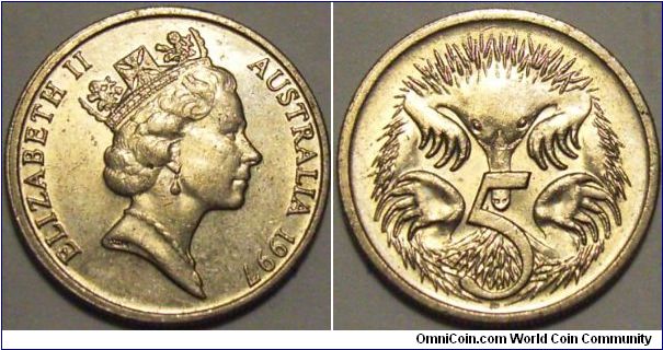 Australia 1997 5 cents