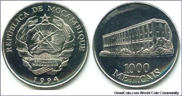 Mozambique, 1000 meticais 1994.