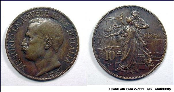 V. Emanuele III

10 CENT. Jubilee

Copper