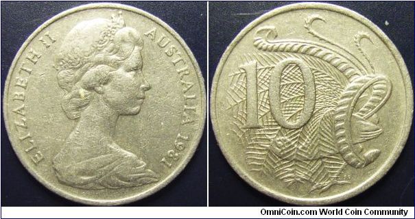 Australia 1981 10 cents.