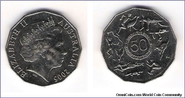 2005 Austraila 50 cent piece