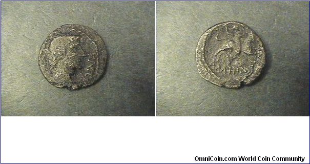 Augustus 33BC-14AD
Provinical coinage from Amphipolis.
Rev: Artemis riding a bull.
AE/? 21mm 5.8 grams