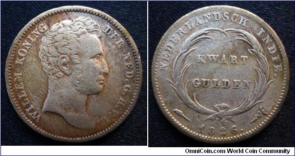 Netherlands Indies 1/4 gulden