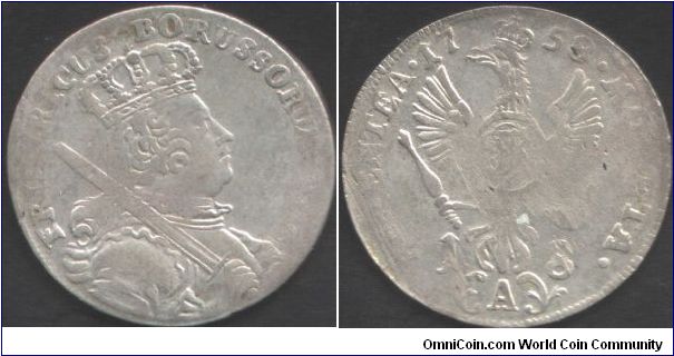 Silesia silver 18 kreuzer which I suspect to be a fake.