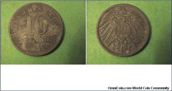 German Empire 1921 10 PFENNIG
iron