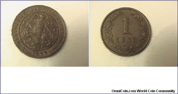 KONINGRIJK DER NEDERLANDEN
1 CENT
bronze