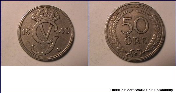 50 ORE
1940-G
nickel-bronze