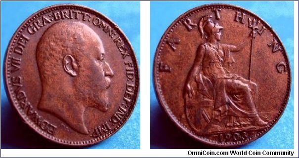 Edward V11 farthing