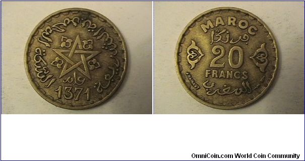 MARCO 20 FRANCS
AH 1371
alum-bronze