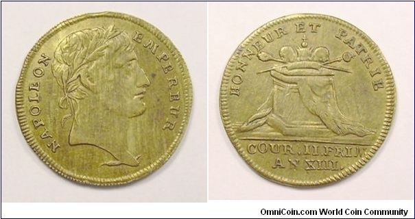 Honneur et patrie

(Coronation of 1804).

Brass