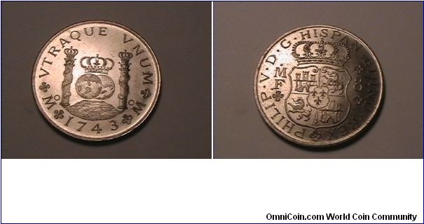COPY MADE IN ITALY OF A MEXICAN 1743 8 REALE

copper-nickel