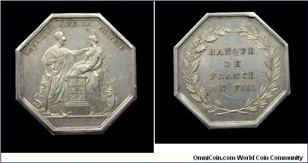 Banque de France.
Silver Jetton (without mintmark)