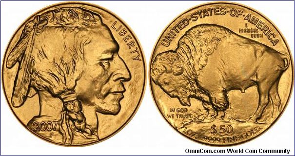 2007 gold buffalos just arrive in stock!
Did anybody notice how wavy the edges are? The coin is not uniform thickness all around. Mote details on our TaxFreeGold website.