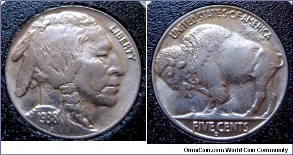 1938-D Buffalo nickel.
