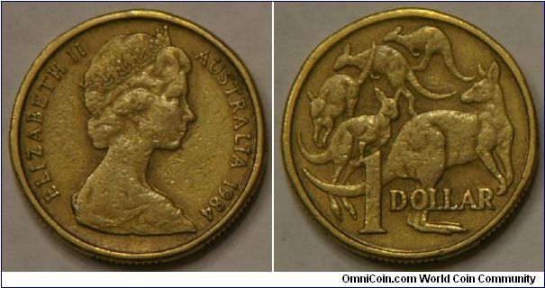 1 dollar, 'Kangaroo'
(Al-Bronze, 25.0 mm)