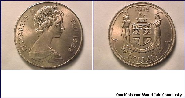 ELIZABETH II FIJI
ONE DOLLAR
copper-nickel