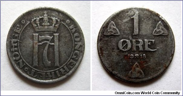 Iron 1 ore with die cracks on obverse.