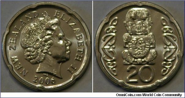 20 cents, smaller version of its predecessor, and new image on back, 21mm