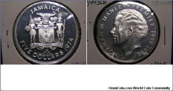 Silver $5 crown, Proof