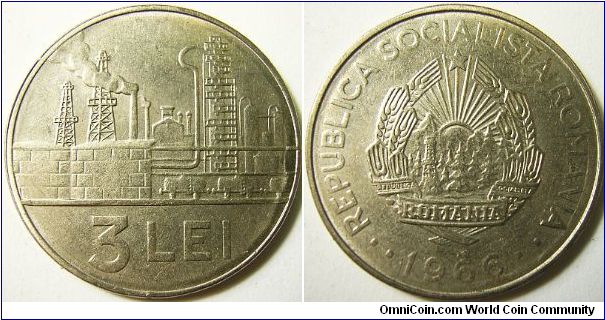 Romania 1966 3 lei.