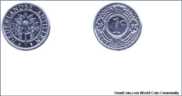Netherlands Antilles, 1 cent, 1992, Al.                                                                                                                                                                                                                                                                                                                                                                                                                                                                             