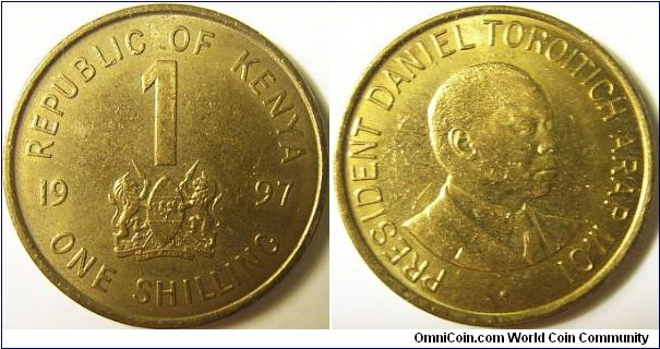 Kenya 1997 1 shilling.