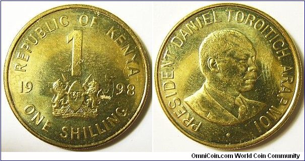 Kenya 1998 1 shilling.