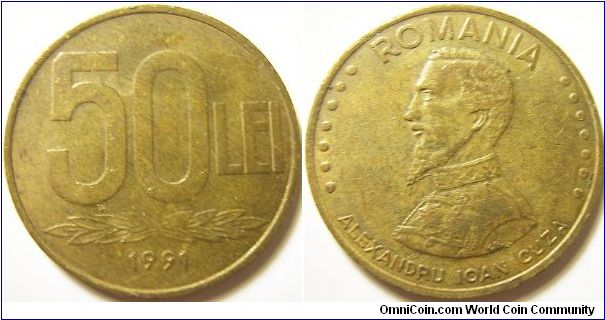 Romania 1991 50 lei.