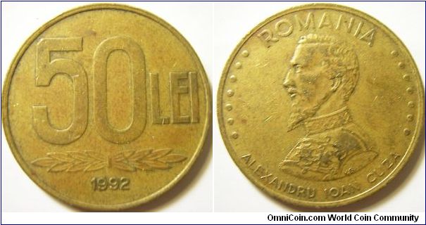 Romania 1992 50 lei.