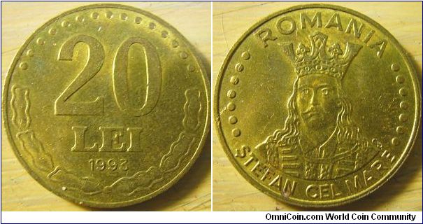 Romania 1993 20 lei.