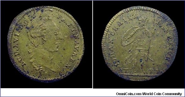 Louis XVI (Mars).
Mm. 22 - Brass jetton