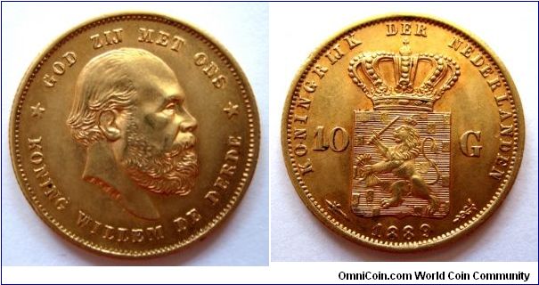 Willem III 10 gulden.