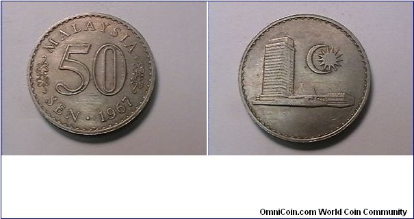 MALAYSIA 50 SEN
copper nickel