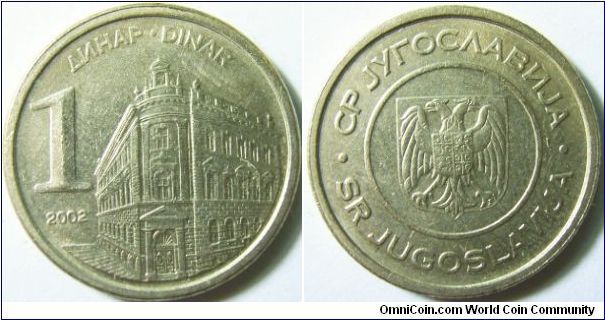 Yugoslavia 2002 1 dinar.