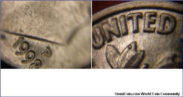 1998 p Dime Cud