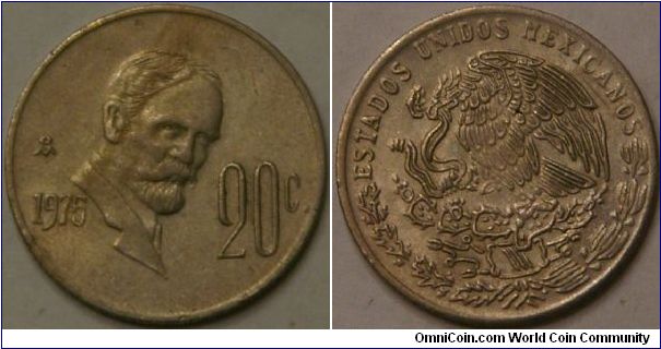 20 centavos, 20 mm, Cu-Ni