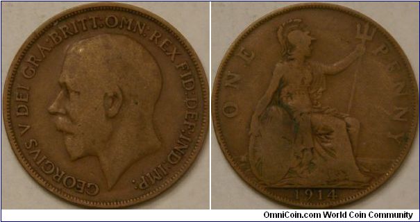 1 penny, 31 mm, bronze