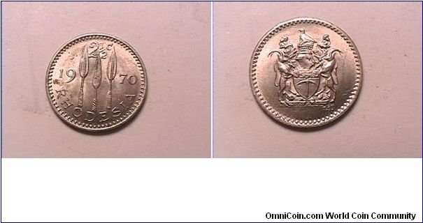 RHODESIA
2 1/2 CENTS
copper nickel