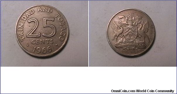 TRINIDAD AND TOBAAGO
25 CENTS
copper nickel