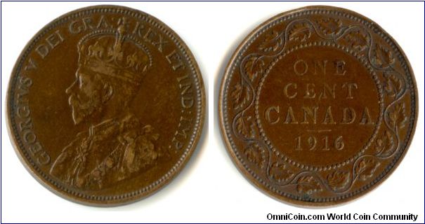 I wanted to buy me an uncleaned Canadian cent in addition to the cleaned one I got. So here it is.