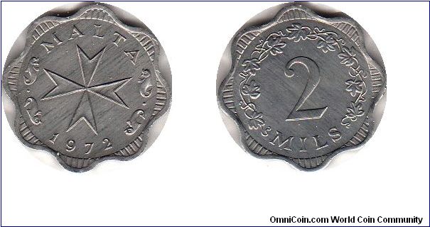 2 mils - Maltese cross