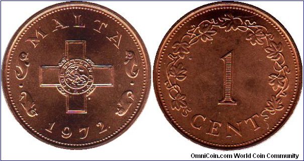 1 cent - George cross