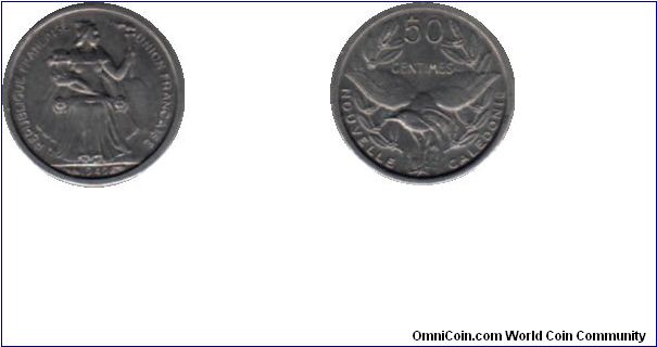 New Caledonia - 50 centimes