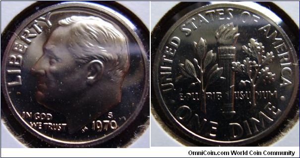 1970s proof dime