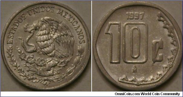 10 centavos, 17 mm, steel(?)