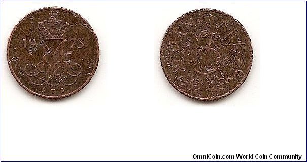 5 Ore
KM#859.1
1.6000 g., Copper Clad Iron, 15.5 mm. Ruler: Margrethe II Obv: Crowned MIIR monogram divides date; mint mark, initials S-B Rev: “DANMARK” above denomination